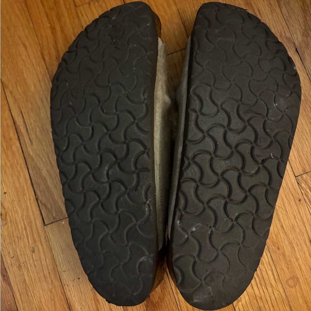 Birkenstock Olive Green Suede Two-Strap Sandals - Picture 3 of 5